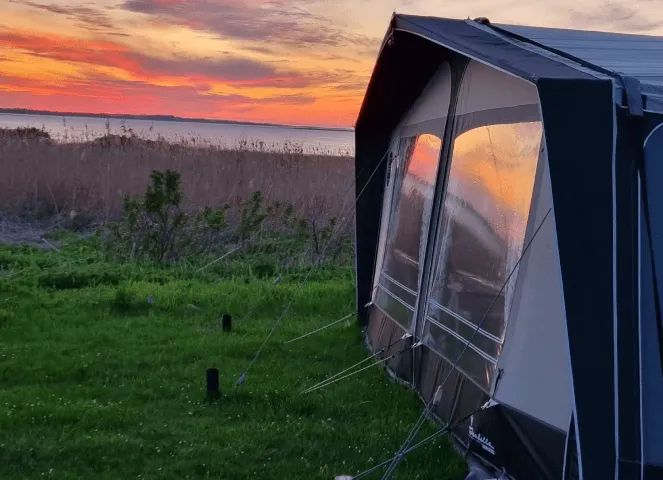 Caravan with a view across the Limfjord