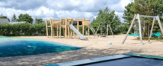 The playground by the pool