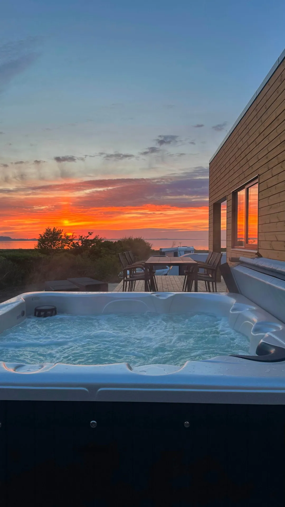 Premium Limfjord cabin with a view of the fjord